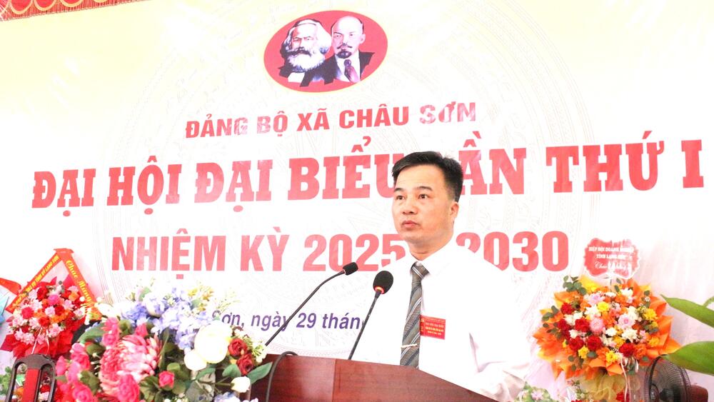 Đại hội Đảng bộ xã Châu Sơn