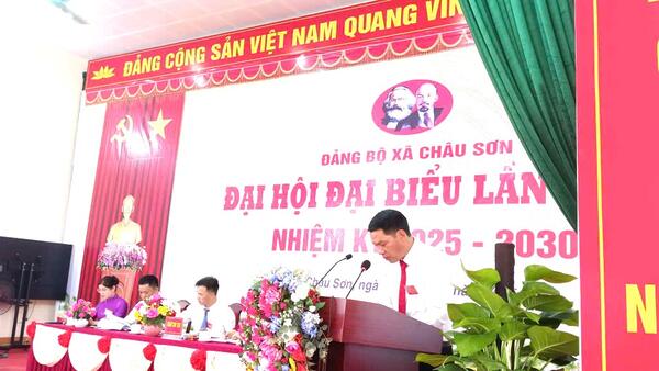 Thành công phiên họp trù bị Đại hội Đại biểu Đảng bộ xã Châu Sơn, lần thứ nhất, nhiệm kỳ 2025-2030
