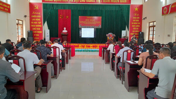 HỘI NGHỊ BỒI DƯỠNG KIẾN THỨC, KỸ NĂNG PHÁT TRIỂN CỘNG ĐỒNG BỀN VỮNG TẠI XÃ CHÂU SƠN