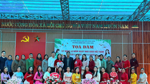 CÁC TRƯỜNG HỌC TRÊN ĐỊA BÀN XÃ CHÂU SƠN SÔI NỔI TỔ CHỨC HOẠT ĐỘNG KỶ NIỆM 43 NĂM NGÀY NHÀ GIÁO VIỆT NAM (20/11/1982 – 20/11/2025)
