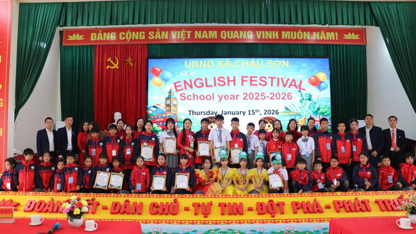 Ngày hội Tiếng anh dành cho học sinh Tiểu học, THCS cấp xã năm học 2025 - 2026