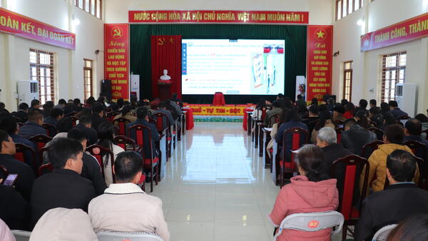 XÃ CHÂU SƠN THAM GIA HỘI NGHỊ TRỰC TUYẾN TOÀN QUỐC TẬP HUẤN CÔNG TÁC BẦU CỬ