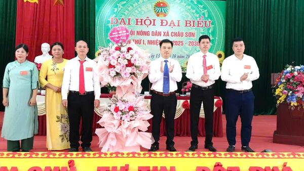 ĐẠI HỘI ĐẠI BIỂU HỘI NÔNG DÂN XÃ CHÂU SƠN LẦN THỨ I, NHIỆM KỲ 2025 – 2030