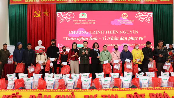 CHƯƠNG TRÌNH THIỆN NGUYỆN “XUÂN NGHĨA TÌNH – VÌ NHÂN DÂN PHỤC VỤ” TẠI XÃ CHÂU SƠN