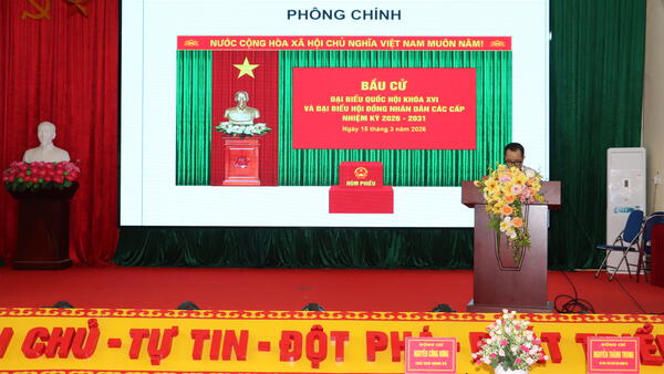 XÃ CHÂU SƠN TẬP HUẤN NGHIỆP VỤ BẦU CỬ ĐẠI BIỂU QUỐC HỘI KHÓA XVI VÀ HĐND CÁC CẤP NHIỆM KỲ 2026 - 2031