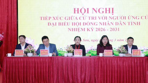 ỨNG CỬ VIÊN ĐẠI BIỂU HĐND TỈNH NHIỆM KỲ 2026 - 2031 TIẾP XÚC CỬ TRI VẬN ĐỘNG BẦU CỬ TẠI XÃ CHÂU SƠN