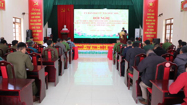 HỘI NGHỊ QUÁN TRIỆT, TRIỂN KHAI PHƯƠNG ÁN BỐ TRÍ, PHÂN CÔNG LỰC LƯỢNG PHỤC VỤ BẢO ĐẢM ANTT CUỘC BẦU CỬ