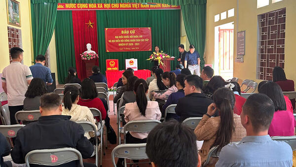 CHÂU SƠN DIỄN TẬP QUY TRÌNH BẦU CỬ QUỐC HỘI KHÓA XVI VÀ ĐẠI BIỂU HĐND CÁC CẤP NHIỆM KỲ 2026 - 2031