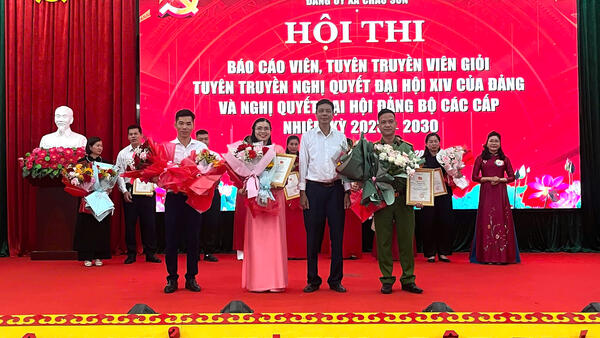 SÔI NỔI HỘI THI BÁO CÁO VIÊN, TUYÊN TRUYỀN VIÊN GIỎI XÃ CHÂU SƠN NĂM 2026