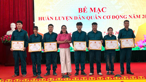 BẾ MẠC HUẤN LUYỆN DÂN QUÂN CƠ ĐỘNG NĂM 2026