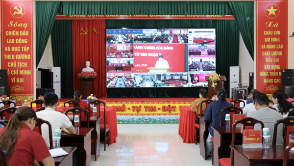 Châu sơn tham dự hội nghị tập huấn triển khai thủ tục hành chính của Đảng trên môi trường điện tử, giai đoạn 2.