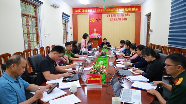 UBND XÃ CHÂU SƠN HỌP PHIÊN THƯỜNG KỲ THÁNG 9/2026