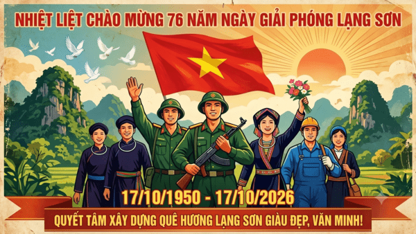 NHIỆT LIỆT CHÀO MỪNG KỶ NIỆM 76 NĂM NGÀY GIẢI PHÓNG  LẠNG SƠN (17/10/1950 – 17/10/2026)